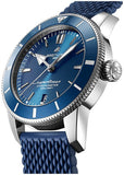 Breitling Superocean Heritage II B20 44mm Blue Dial Blue Rubber Strap Mens Watch - AB2030161C1S1 Buy Now By Breitling