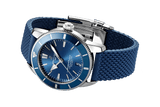 Breitling Superocean Heritage II B20 44mm Blue Dial Blue Rubber Strap Mens Watch - AB2030161C1S1 Buy Now By Breitling