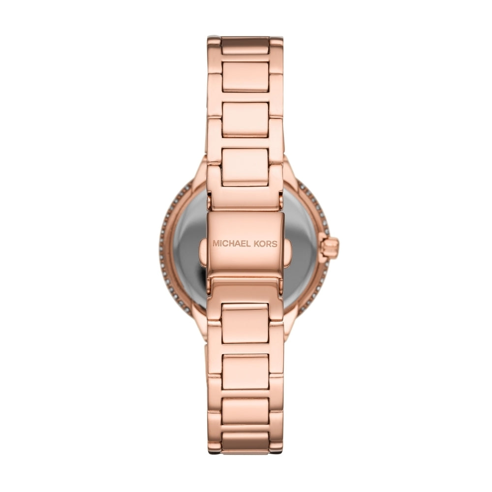 Michael Kors Taryn Quartz White Dial Rose Gold Steel Strap Watch For Women - MK4460 Buy Now By Michael Kors