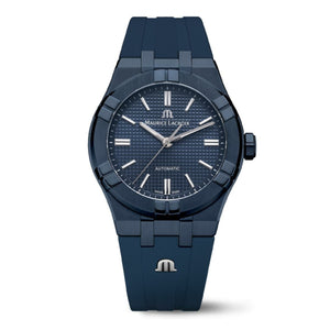 Maurice Lacroix Automatic PVD Limited Edition Blue Dial Blue Silicon Strap Watch For Men - AI6007-PVC00-430-4 Buy Now By Maurice Lacroix