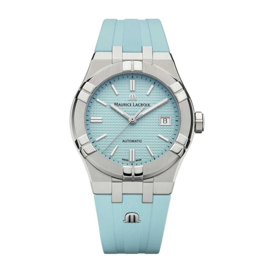 Maurice Lacroix Aikon Automatic Sky Blue Dial Silver Steel Strap Watch For Men - AI6008-SS00F-431-C Buy Now By Maurice Lacroix