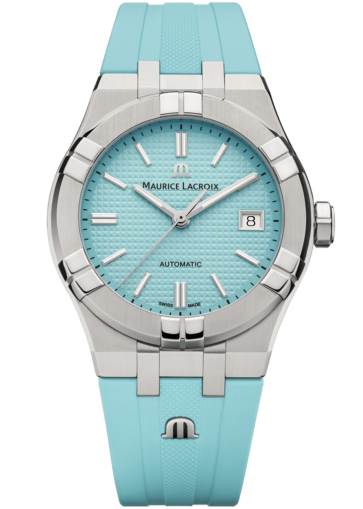 Maurice Lacroix Aikon Automatic Sky Blue Dial Silver Steel Strap Watch For Men - AI6008-SS00F-431-C Buy Now By Maurice Lacroix