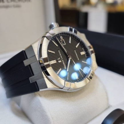 Maurice Lacroix Aikon Automatic Black Dial Black Rubber Strap Watch For Men - AI6008-SS000-330-2 Buy Now By Maurice Lacroix