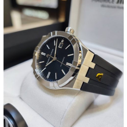 Maurice Lacroix Aikon Automatic Black Dial Black Rubber Strap Watch For Men - AI6008-SS000-330-2 Buy Now By Maurice Lacroix
