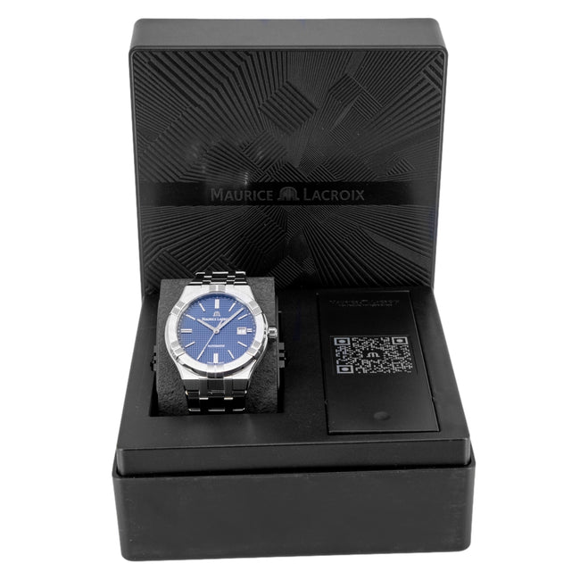 Maurice Lacroix Aikon Automatic Blue Dial Silver Steel Strap Watch For Men - AI6008-SS002-430-1 Buy Now By Maurice Lacroix