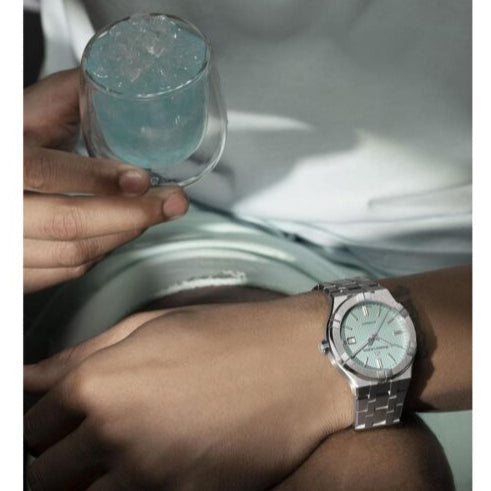 Maurice Lacroix Aikon Automatic Limited Summer Edition Blue Dial Silver Steel Strap Watch For Men - AI6008-SS00F-431-1 Buy Now By Maurice Lacroix