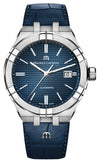 Maurice Lacroix Aikon Automatic Blue Dial Blue Leather Strap Watch For Men - AI6008-ss001-430-1 Buy Now By Maurice Lacroix