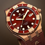 Maurice Lacroix Aikon Venturer Asia Special Edition Red Dial Red Rubber Strap Watch For Men - AI6058-BRZ6B-530-6 Buy Now By Maurice Lacroix