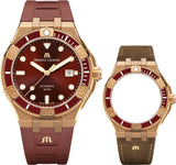 Maurice Lacroix Aikon Venturer Asia Special Edition Red Dial Red Rubber Strap Watch For Men - AI6058-BRZ6B-530-6 Buy Now By Maurice Lacroix