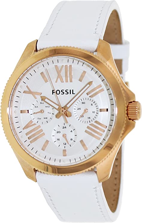 Fossil Cecile White Dial White Leather Strap Watch for Women - AM4486 Buy Now By Fossil