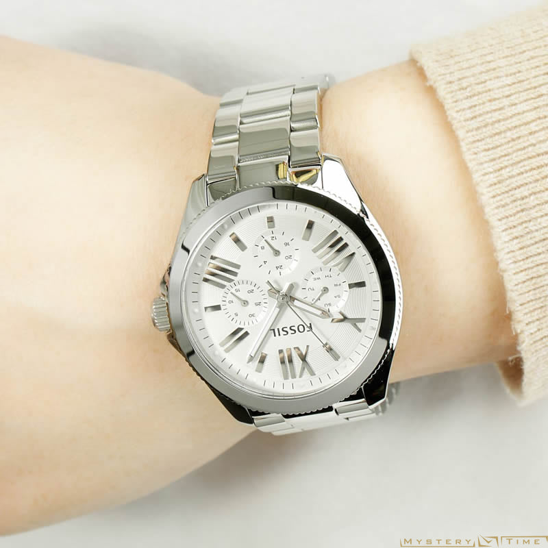 Fossil Cecile Multifunction Silver Dial Silver Steel Strap Watch for Women - AM4509 Buy Now By Fossil