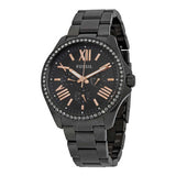Fossil Cecile Multi Function Crystals Black Dial Black Steel Strap Watch for Women - AM4522 Buy Now By Fossil