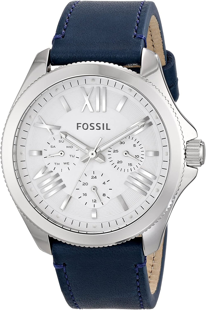 Fossil Cecile White Dial Blue Leather Strap Watch for Women - AM4531 Buy Now By Fossil