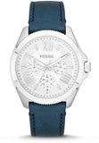 Fossil Cecile White Dial Blue Leather Strap Watch for Women - AM4531 Buy Now By Fossil