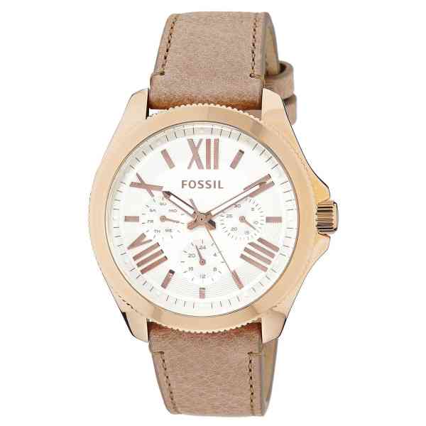 Fossil Cecile White Dial Beige Leather Strap Watch for Women - AM4532 Buy Now By Fossil
