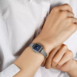 Tissot Lovely Square Blue Dial Silver Mesh Bracelet Watch For Women - T058.109.11.041.00 Buy Now By Tissot