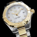 Tag Heuer Aquaracer Diamonds Mother of Pearl Dial Two Tone Steel Strap Watch for Men - WBD1422.BB0321 Buy Now By Tag Heuer