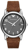 Emporio Armani Luigi Quartz Gray Dial Brown Leather Strap Watch For Men - AR11070 Buy Now By Emporio Armani