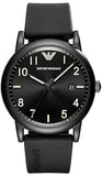 Emporio Armani Luigi Quartz Black Dial Black Silicon Strap Watch For Men - AR11071 Buy Now By Emporio Armani