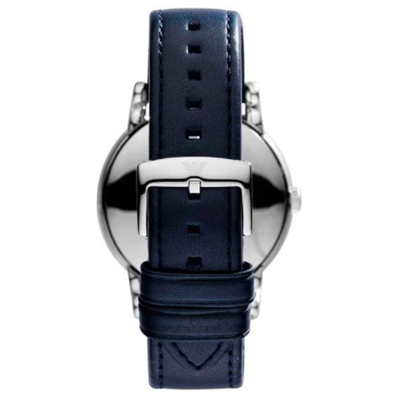 Emporio Armani Classic Quartz Blue Dial Black Leather Strap Watch For Men - AR1731 Buy Now By Emporio Armani