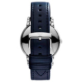 Emporio Armani Classic Quartz Blue Dial Black Leather Strap Watch For Men - AR1731 Buy Now By Emporio Armani