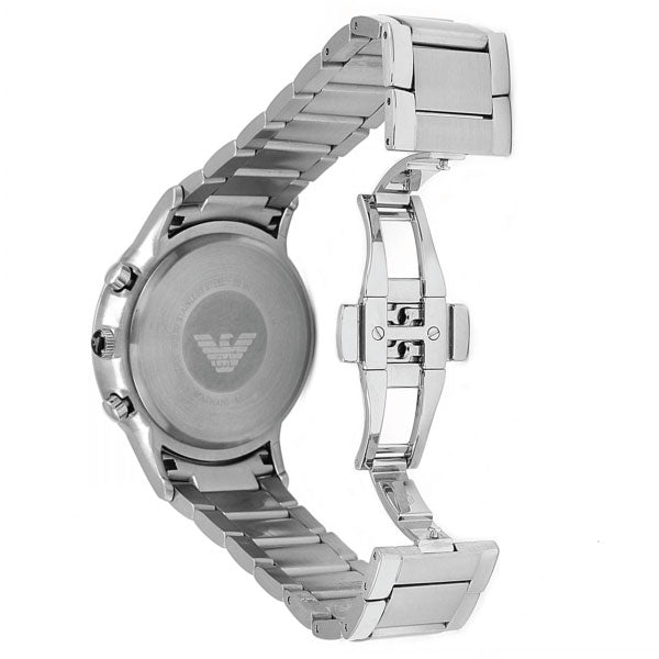 Emporio Armani Classic Chronograph Black Dial Silver Steel Strap Watch For Men - AR2434 Buy Now By Emporio Armani