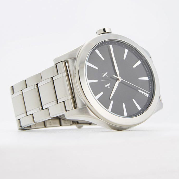 Armani Exchange Nico Analog Black Dial Silver Steel Strap Watch For Men - AX2320 Buy Now By Armani Exchange