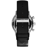 Emporio Armani Gianni White Dial Black Leather Strap Watch For Men - AR0385 Buy Now By Emporio Armani