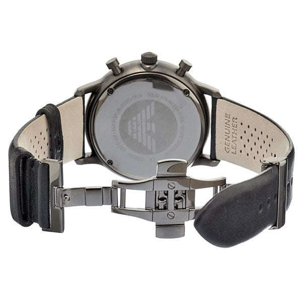 Emporio Armani Classic Grey Dial Grey Leather Strap Watch For Men - AR0388 Buy Now By Emporio Armani