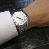 Emporio Armani Classic Quartz Silver Dial Silver Steel Strap Watch For Men - AR0647 Buy Now By Emporio Armani