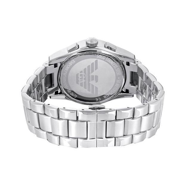 Emporio Armani Valente Chronograph Black Dial Silver Stainless Steel Watch For Men - AR0673 Buy Now By Emporio Armani