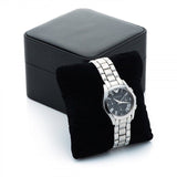 Emporio Armani Velente Chronograph Black Dial Silver Steel Strap Watch For Women - AR0674 Buy Now By Emporio Armani