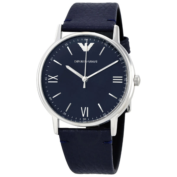 Emporio Armani Kappa Quartz Blue Dial Blue Leather Strap Watch For Women - AR11012 Buy Now By Emporio Armani