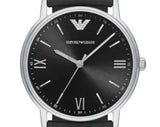 Emporio Armani Kappa Analog Quartz Black Dial Black Leather Strap Watch For Men - AR11013 Buy Now By Emporio Armani