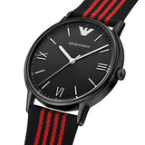 Emporio Armani Kappa Black Dial Two Tone NATO Strap Watch For Men - AR11015 Buy Now By Emporio Armani