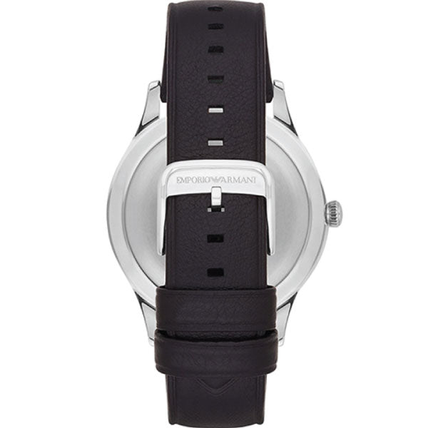 Emporio Armani Lambda Classic Quartz Black Dial Black Leather Strap Watch For Men - AR11020 Buy Now By Emporio Armani