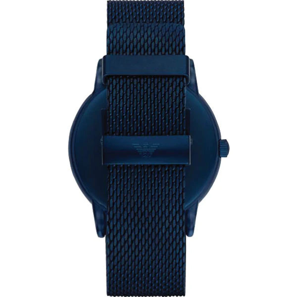 Emporio Armani Luigi Quartz White Dial Blue Mesh Bracelet Watch For Men - AR11025 Buy Now By Emporio Armani