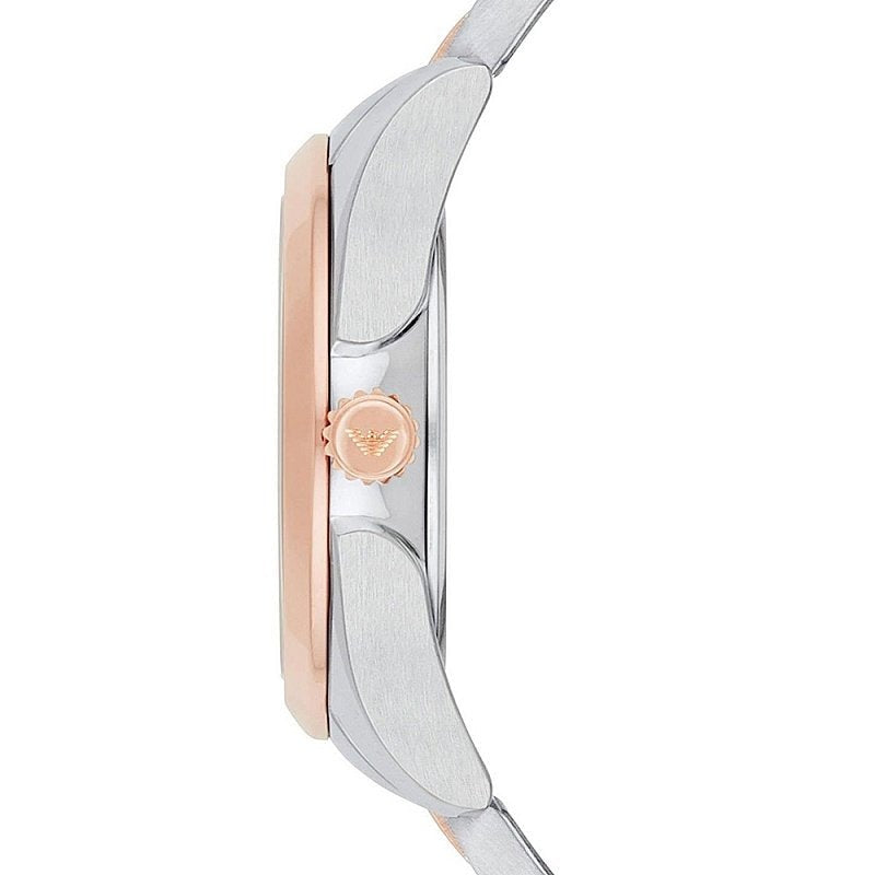 Emporio Armani Analog White Dial Two Tone Steel Strap Watch For Women - AR11029 Buy Now By Emporio Armani