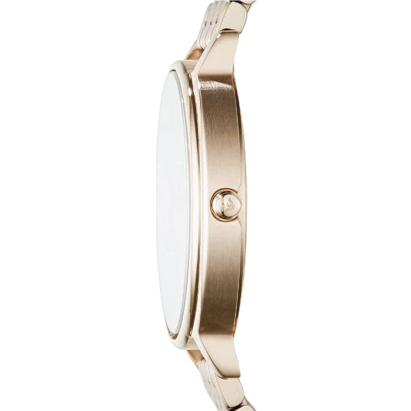 Emporio Armani Dress Quartz Rose Gold Dial Rose Gold Steel Strap Watch For Women - AR11062 Buy Now By Emporio Armani