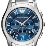 Emporio Armani Chronograph Quartz Blue Dial Silver Steel Strap Watch For Men - AR11082 Buy Now By Emporio Armani