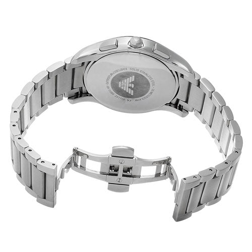 Emporio Armani Valente Chronograph Quartz Black Dial Silver Steel Strap Watch For Men - AR11083 Buy Now By Emporio Armani