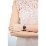 Emporio Armani Gianni T Bar Crystal Blue Dial Two Tone Steel Strap Watch For Women - AR11092 Buy Now By Emporio Armani