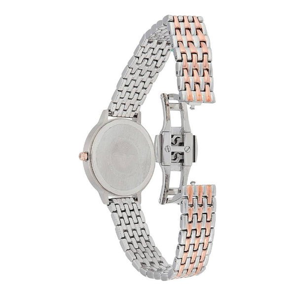 Emporio Armani Silver Sunray Dial Two Tone Steel Strap Watch For Women - AR11113 Buy Now By Emporio Armani