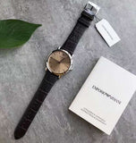 Emporio Armani Luigi Analog Bronze Dial Brown Leather Strap Watch For Men - AR11096 Buy Now By Emporio Armani