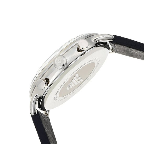 Emporio Armani Aviator Blue Dial Blue Leather Strap Watch For Men - AR11105 Buy Now By Emporio Armani