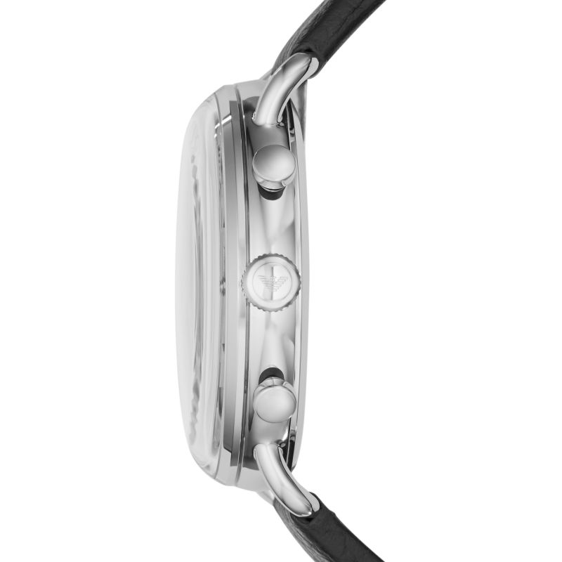 Emporio Armani Aviator Blue Dial Blue Leather Strap Watch For Men - AR11105 Buy Now By Emporio Armani