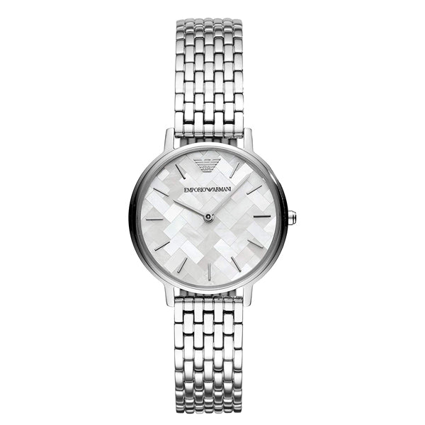 Emporio Armani Mother of Pearl Dial Silver Steel Strap Watch For Women - AR11112 Buy Now By Emporio Armani