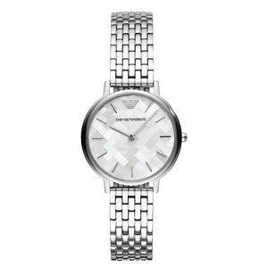 Emporio Armani Mother of Pearl Dial Silver Steel Strap Watch For Women - AR11112 Buy Now By Emporio Armani