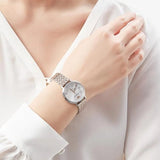 Emporio Armani Silver Sunray Dial Two Tone Steel Strap Watch For Women - AR11113 Buy Now By Emporio Armani