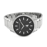Emporio Armani Renato Quartz Black Dial Silver Steel Strap Watch For Men - AR11118 Buy Now By Emporio Armani
